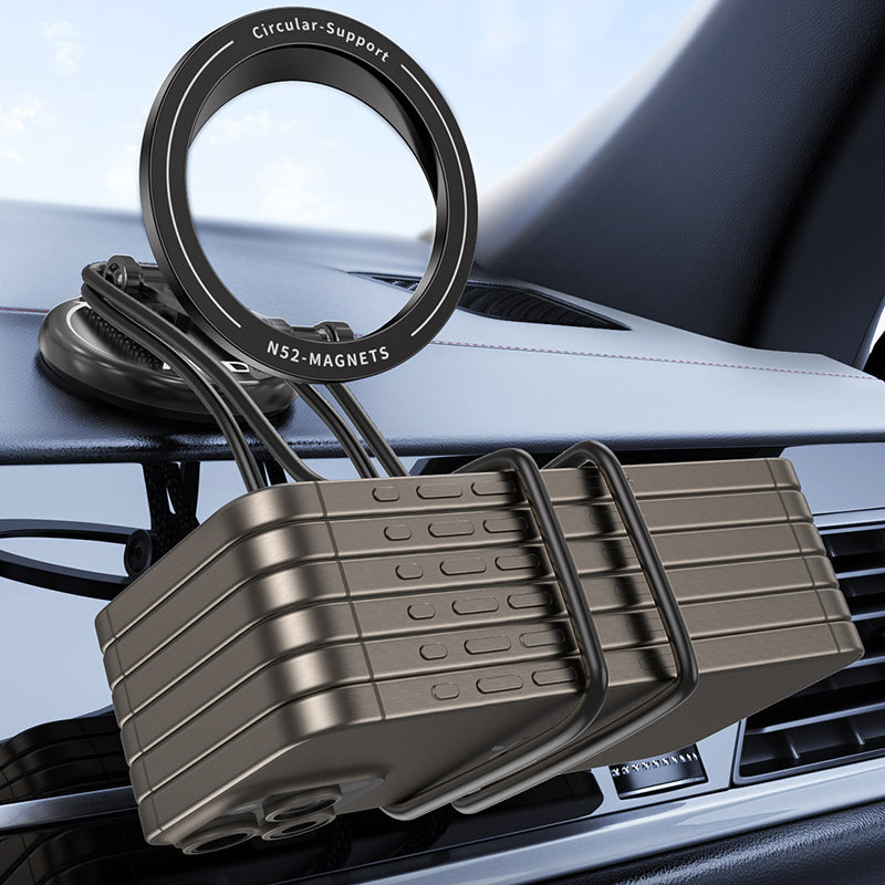 Car Mount Magnetic Phone Holder Rotary Foldable Zinc Alloy Phone Stand Compatible with MagSafe Car Mount Magnetic Phone Holder Rotary Foldable Zinc Alloy Phone Stand Compatible with MagSafe